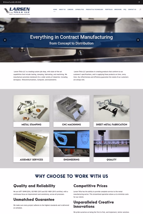 Larsen-Tella Homepage 1440px