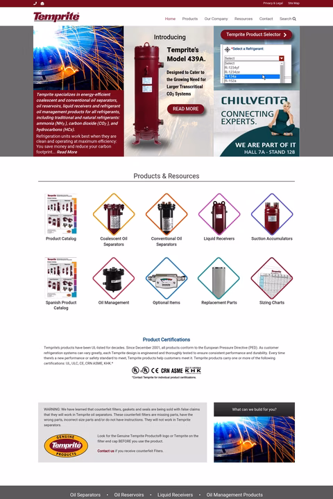 Temprite Homepage 1440px