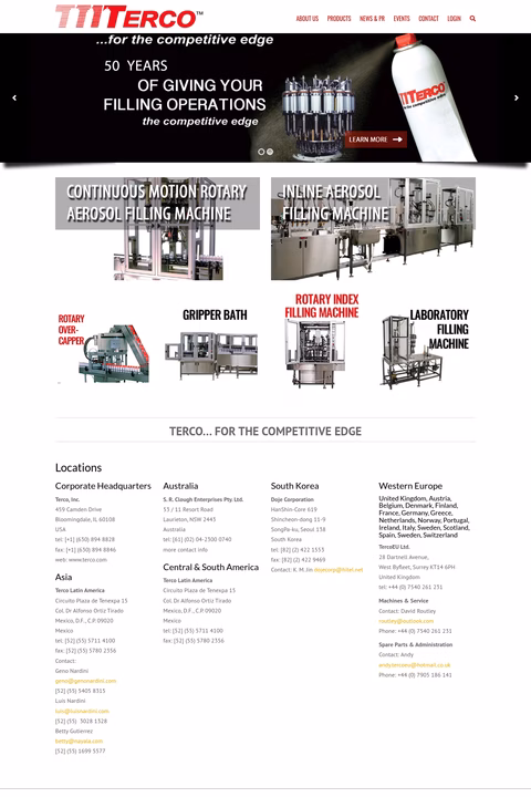 Terco-Inc Homepage 1440px