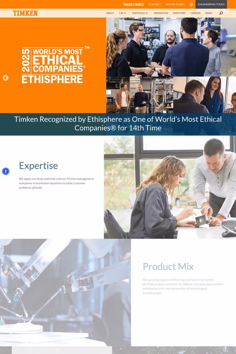The-Timken-Company Homepage 1440px