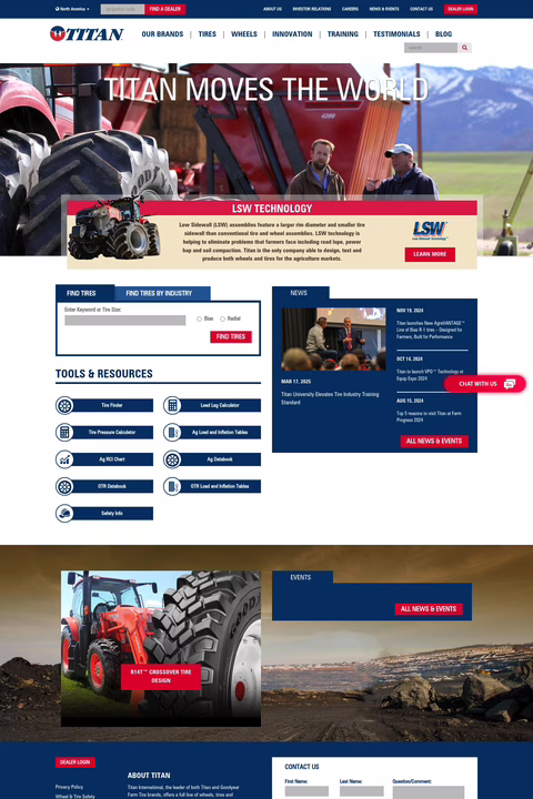 Titan-International Homepage 1440px