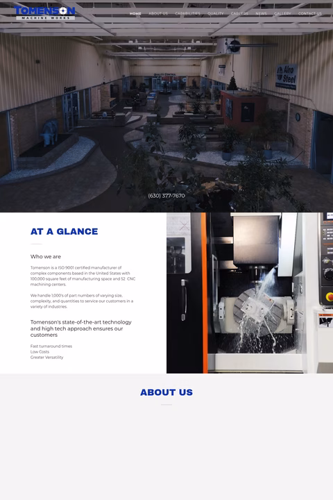 Tomenson-Machine-Works Homepage 1440px