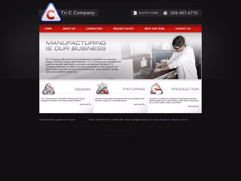 Tri-C-Company Homepage 1440px
