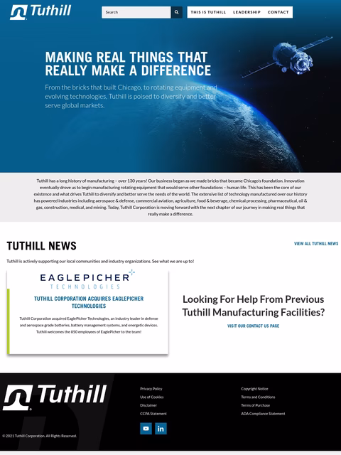 Tuthill-Corporation Homepage 1440px