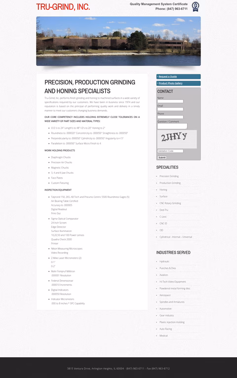 Tru-Grind-Inc Homepage 1440px