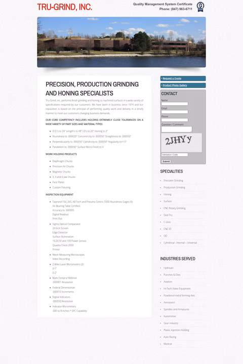 Tru-Grind-Inc Homepage 1440px