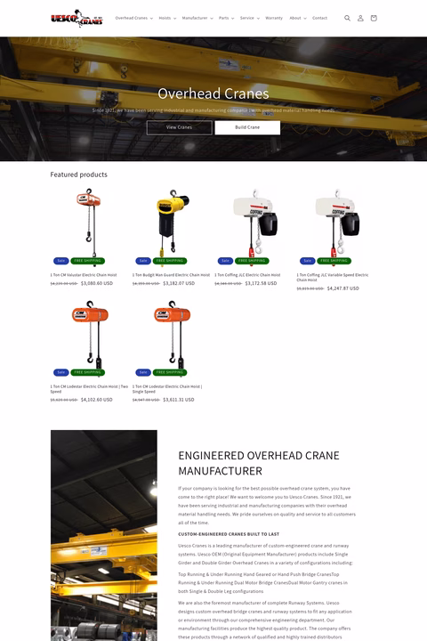 Uesco-Cranes Homepage 1440px