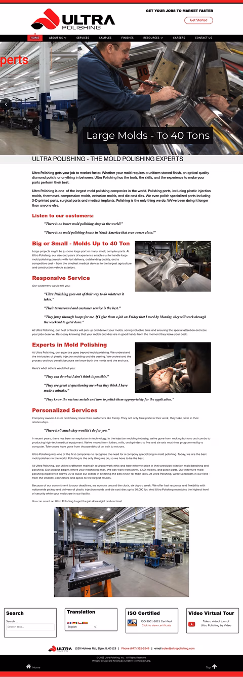 Ultra-Polishing Homepage 1440px