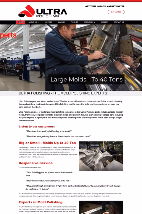 Ultra-Polishing Homepage 1440px