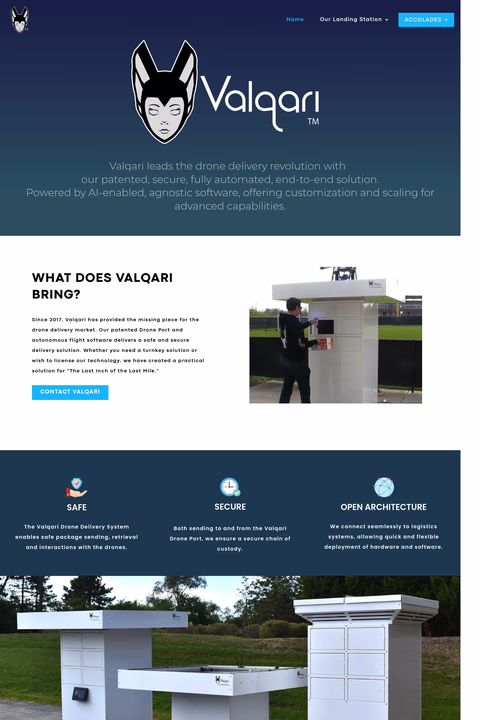Valqari Homepage 1440px