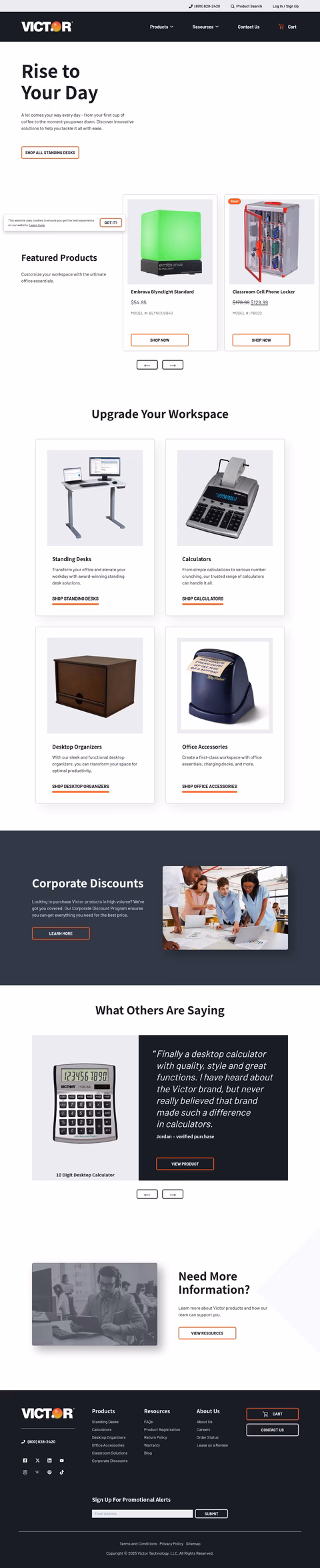 Victor-Technology Homepage 1440px