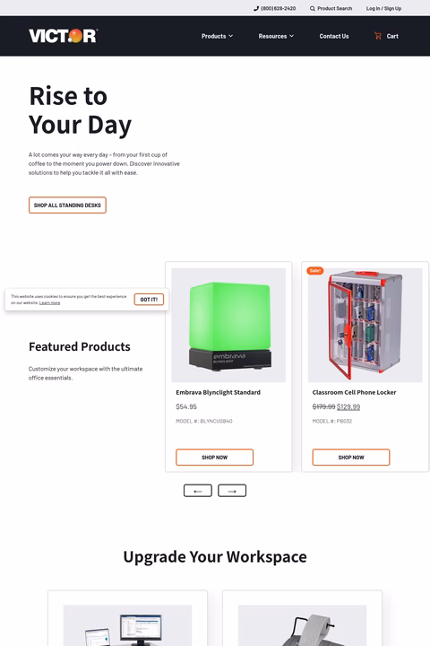 Victor-Technology Homepage 1440px