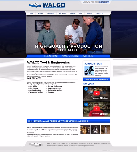 Walco-Tool-Engineering Homepage 1440px