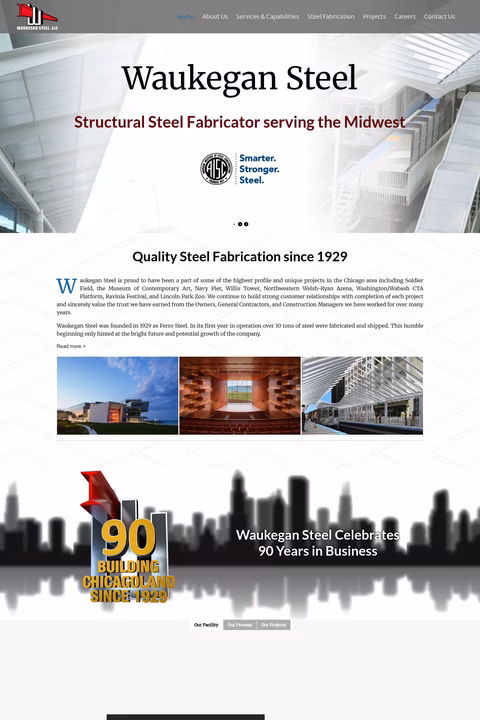 Waukegan-Steel Homepage 1440px