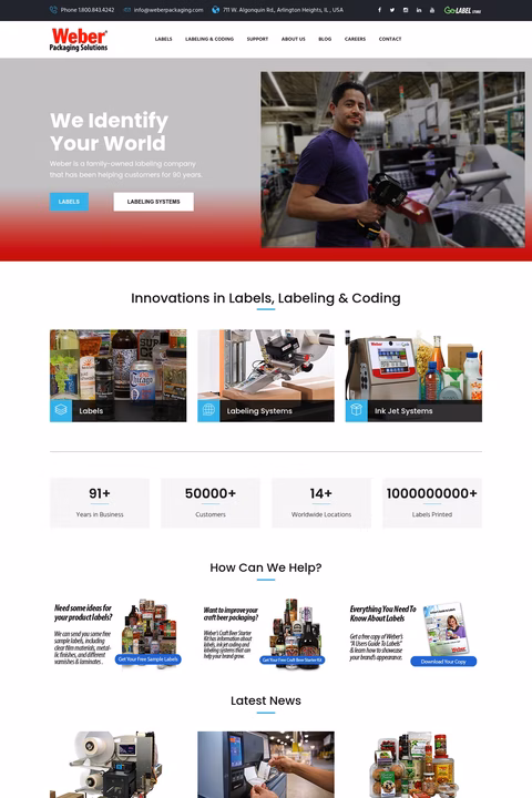 Weber-Packaging-Solutions Homepage 1440px