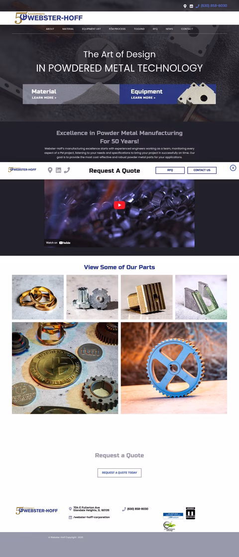 Webster-Hoff Homepage 1440px