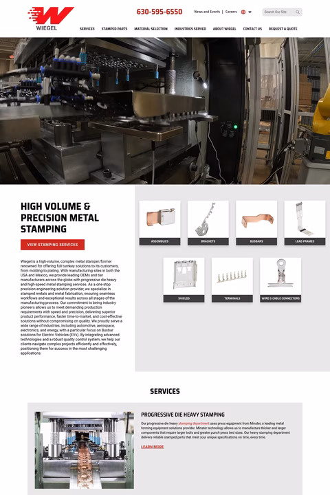 Wiegel-Tool-Works Homepage 1440px
