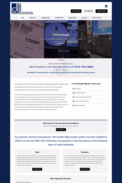 William-Dudek-Manufacturing-Co Homepage 1440px