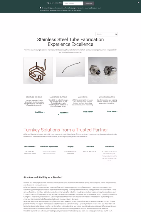 Zeman-Manufacturing-Company Homepage 1440px