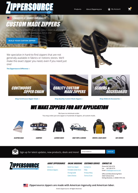 Zippersource Homepage 1440px