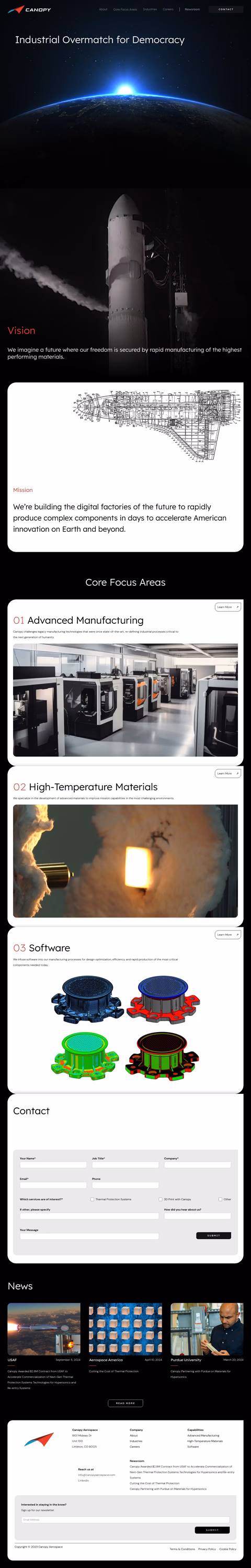 Canopy-Aerospace Homepage 1440px