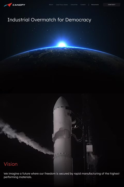 Canopy-Aerospace Homepage 1440px