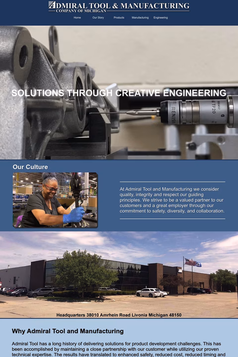 Admiral-Tool-Manufacturing-Co Homepage 1440px