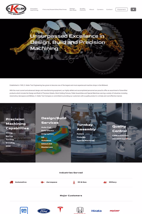 O-Keller-Tool-Engineering Homepage 1440px