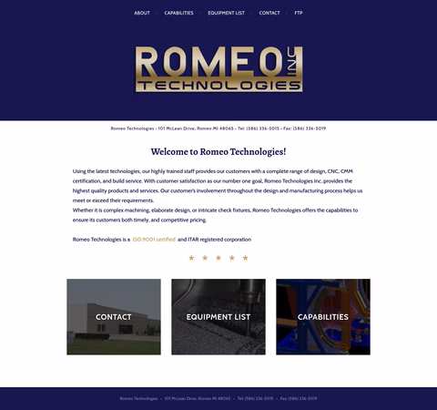 Romeo-Technologies Homepage 1440px