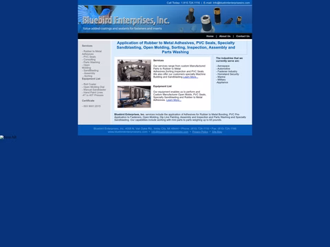 Bluebird-Enterprises-Inc Homepage 1440px