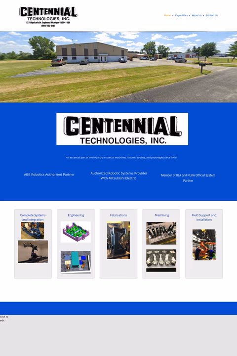 Centennial-Technologies Homepage 1440px