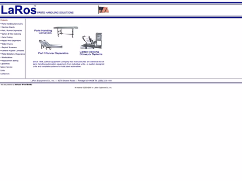 Laros-Equipment-Company Homepage 1440px