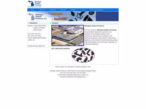 Michigan-Rubber-Products Homepage 1440px