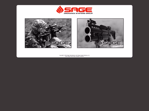 Sage-Ordnance-Systems-Group Homepage 1440px