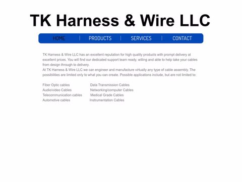 Tk-Harness-Wire Homepage 1440px