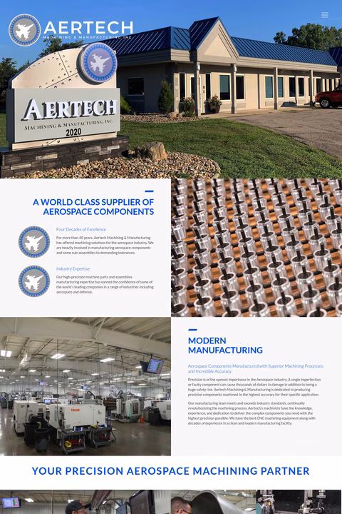 Aertech-Machining-Manufacturing Homepage 1440px