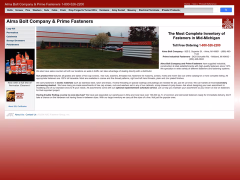 Alma-Bolt-Company Homepage 1440px