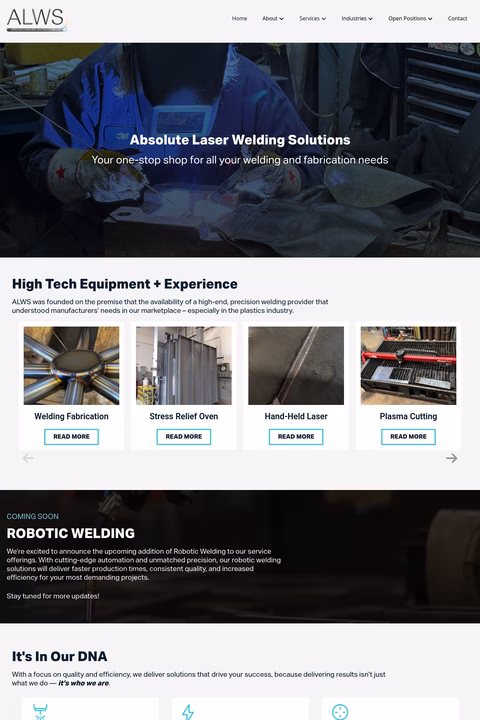 Absolute-Laser-Welding-Solutions Homepage 1440px