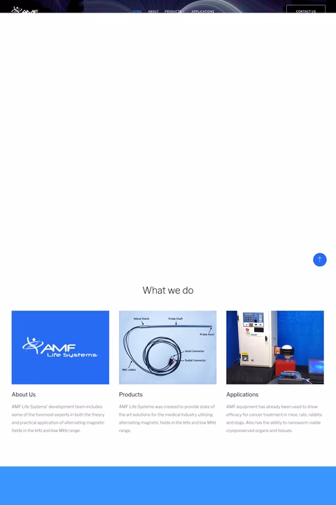 Amf-Life-Systems Homepage 1440px
