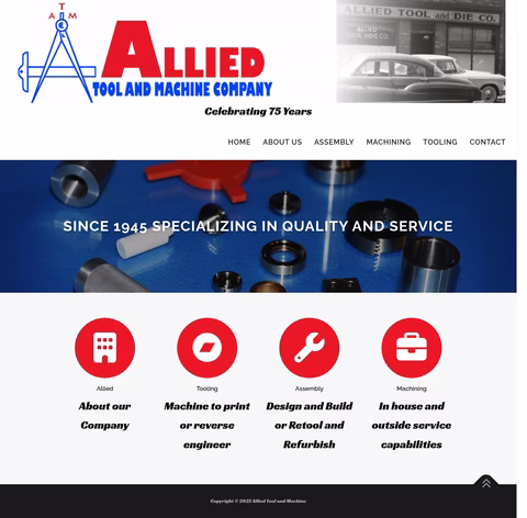 Allied-Machine-Tool-Co Homepage 1440px