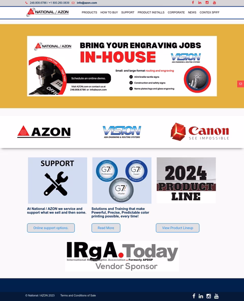 National-Azon Homepage 1440px