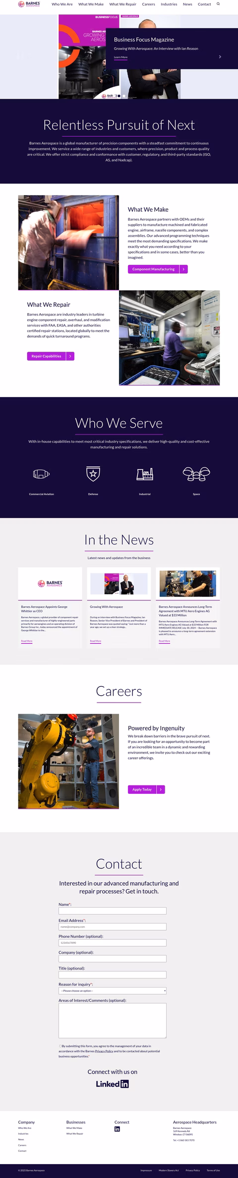 Barnes-Aerospace Homepage 1440px