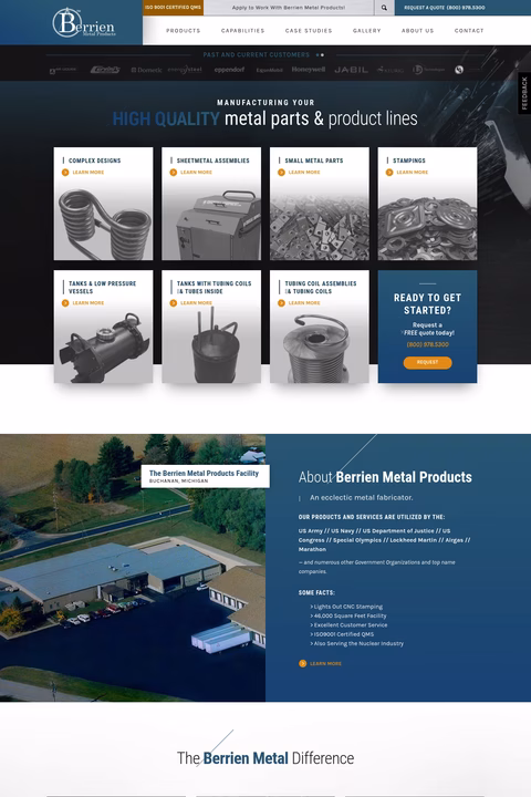 Berrien-Metal-Products Homepage 1440px