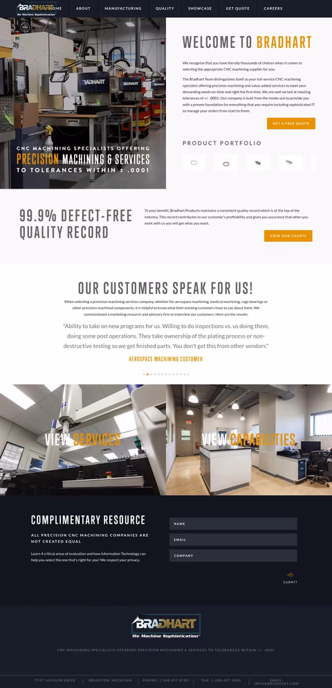 Bradhart-Products Homepage 1440px