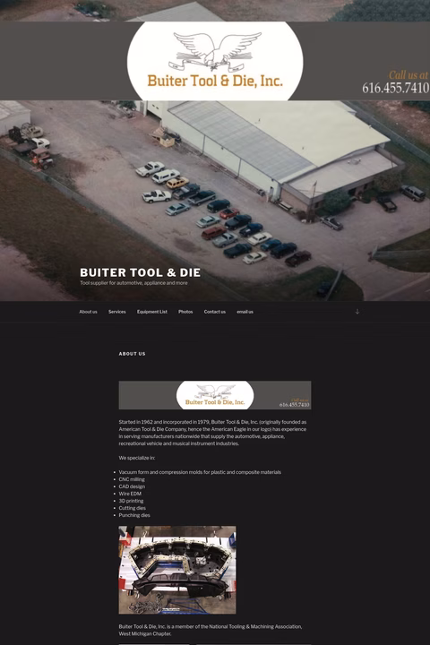 Buiter-Tool-Die Homepage 1440px