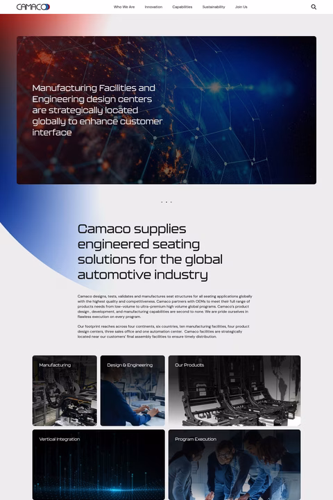 Camaco Homepage 1440px