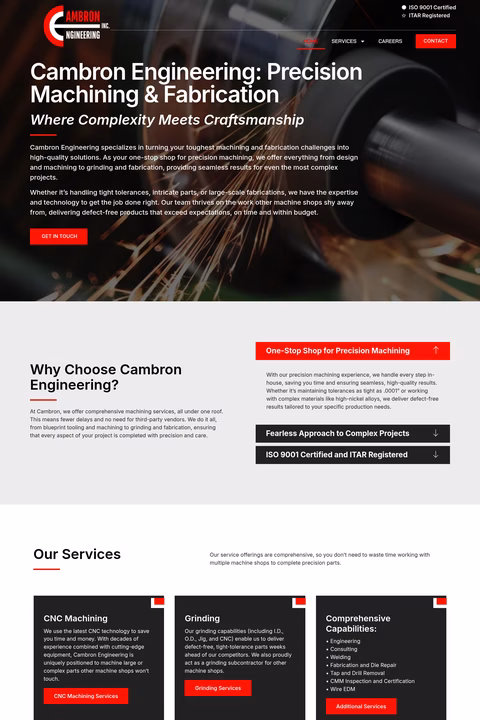 Cambron-Engineering Homepage 1440px
