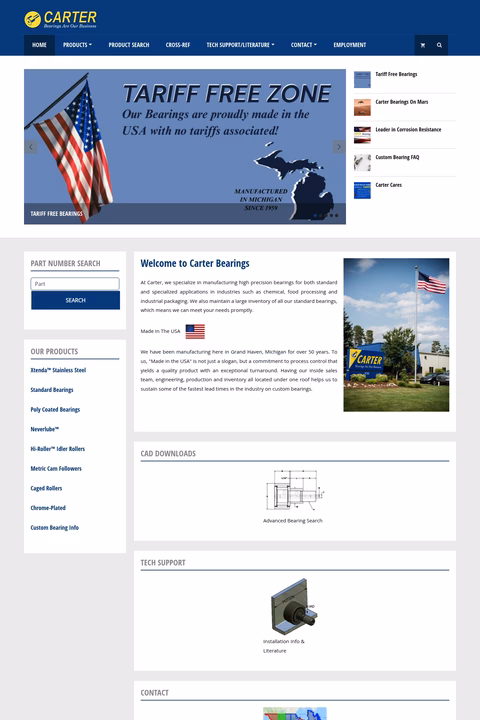 Carter-Manufacturing-Co Homepage 1440px