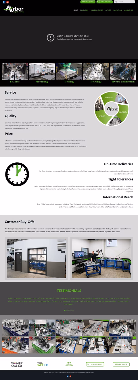 Arbor-Gage-Tooling Homepage 1440px