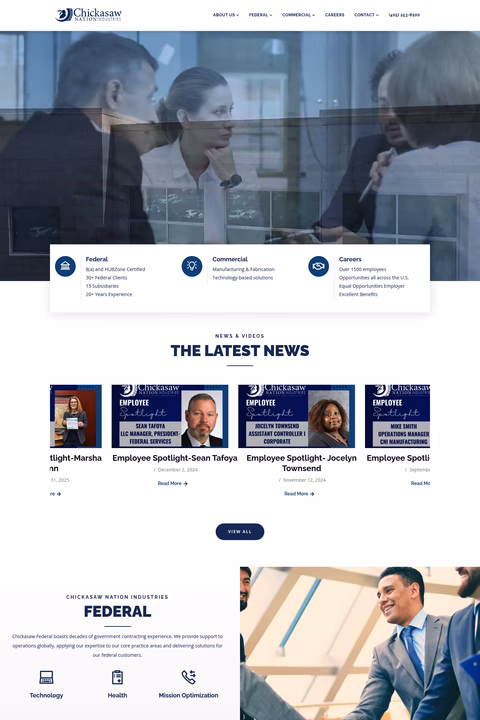 Chickasaw-Nation-Industries Homepage 1440px